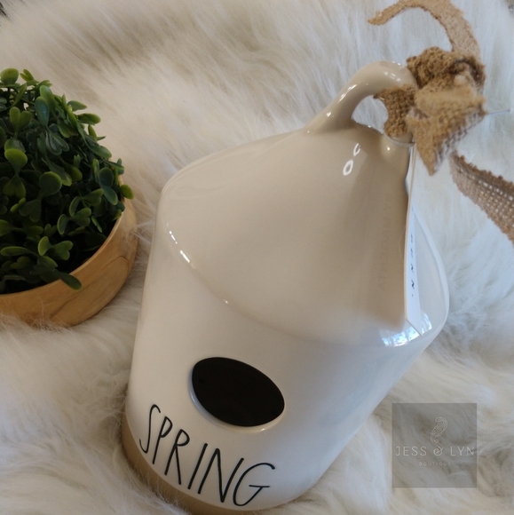 RAE DUNN Spring Glazed Ceramic Birdhouse - Picture 5 of 11